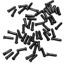 50 Stück Fahrradbremsleitungskappen, Aluminiumlegierung, Schwarz, 12mm