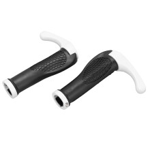 Empuñaduras ergonómicas para manillar de bicicleta blancas 210 g 22,2 mm