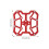 1 paio di adattatori per pedali clipless 5.0oz 90x90mm rosso 3
