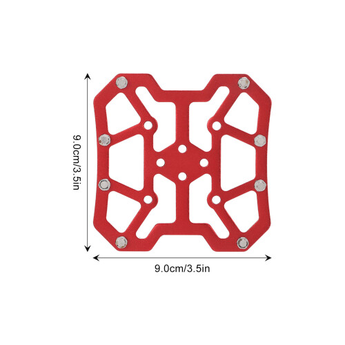 1 paio di adattatori per pedali clipless 5.0oz 90x90mm rosso 2