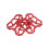 1 paio di adattatori per pedali clipless 5.0oz 90x90mm rosso 4