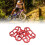 1 paio di adattatori per pedali clipless 5.0oz 90x90mm rosso 16