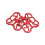 1 paio di adattatori per pedali clipless 5.0oz 90x90mm rosso 9
