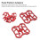 1 paio di adattatori per pedali clipless 5.0oz 90x90mm rosso 8