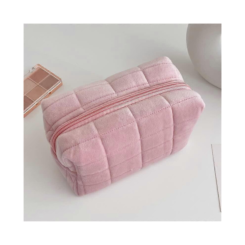 Kikidex (As Show, One Size) Small Cosmetic Bag Cute Makeup Bag Aesthetic Make Up Bag Purse Cosmetic Bag For Purse (Pink)