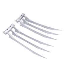 Paärchen Plastikwolfklaue Cosplay-Requisit Spielzeug 26cm Silber für Erwachsene & Kinder