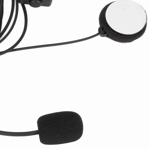 7,1 mm Motorradhelm-Headset 2,5 mm Intercom Schwarz 2