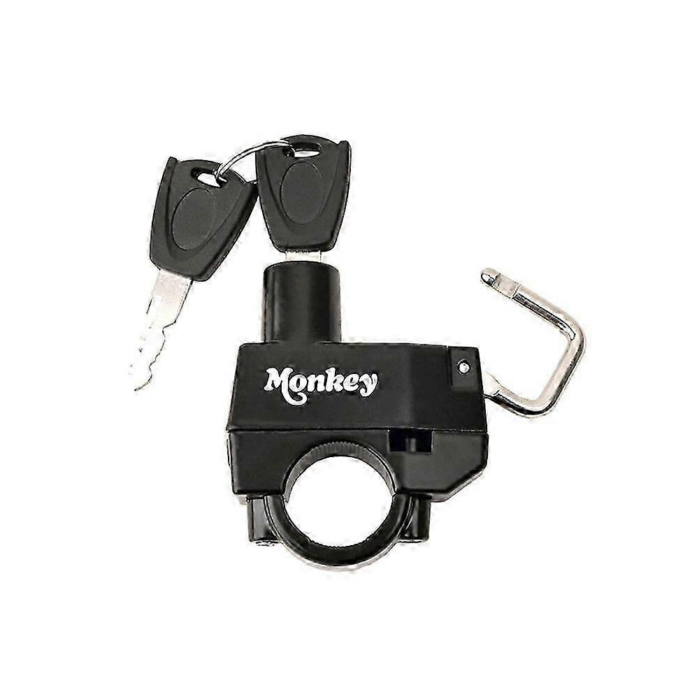 Kikidex (As Show, B ) Z125 Monkey Logo For Honda Z125 Z 125 Motorcycle Accessories Universal Helmet Lock Anti-Theft Bicycle Helmet Security Locks With Black