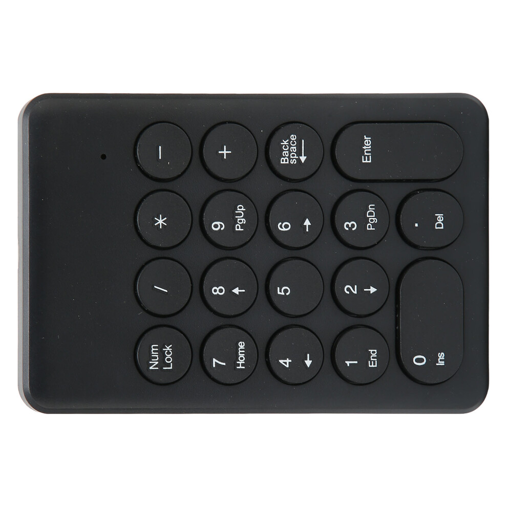 18-Key Wireless Numeric Keypad Ergonomic Tilt Â Abs Black 7611357739074