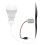 (As show, One size) Micro Wind Generator Turbines Power With Bulb Teaching Model Kit Diy New 1