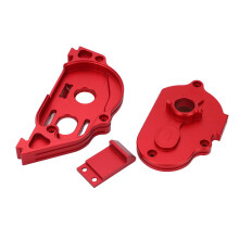 Kit de caja de engranajes de aluminio para RC 102g 1/10 Granite Red