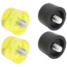 Mallet Replacement Tips 2 Pack Rubber Head for Hammer Yellow Black Dia 30mm AU