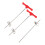 3PC Red Convolute Slicer Radish Potato Convolute Cutter, 1