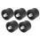 Durable 5Pcs Φ40mm Black Rubber Hammer Tips with Screw Mount 16
