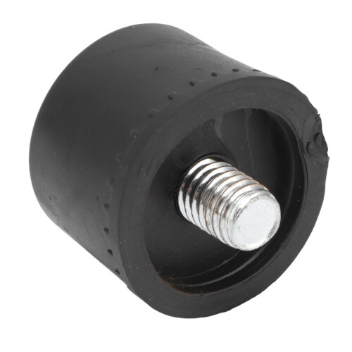 Durable 5Pcs Φ40mm Black Rubber Hammer Tips with Screw Mount 2