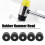 Durable 5Pcs Φ40mm Black Rubber Hammer Tips with Screw Mount 10