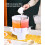 3 Compartment Spigots Rotating Refrigerator Water Pitcher With 6