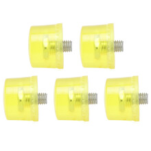 5 Stück Gummikopfschläger Ersatzset Φ40mm Weiche Gelb M8x1 Schlagspitzen