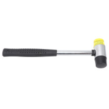 Doppelseitiger Gummi-Hammer mit Stahlrohrgriff 255 mm, 25 mm Durchmesser