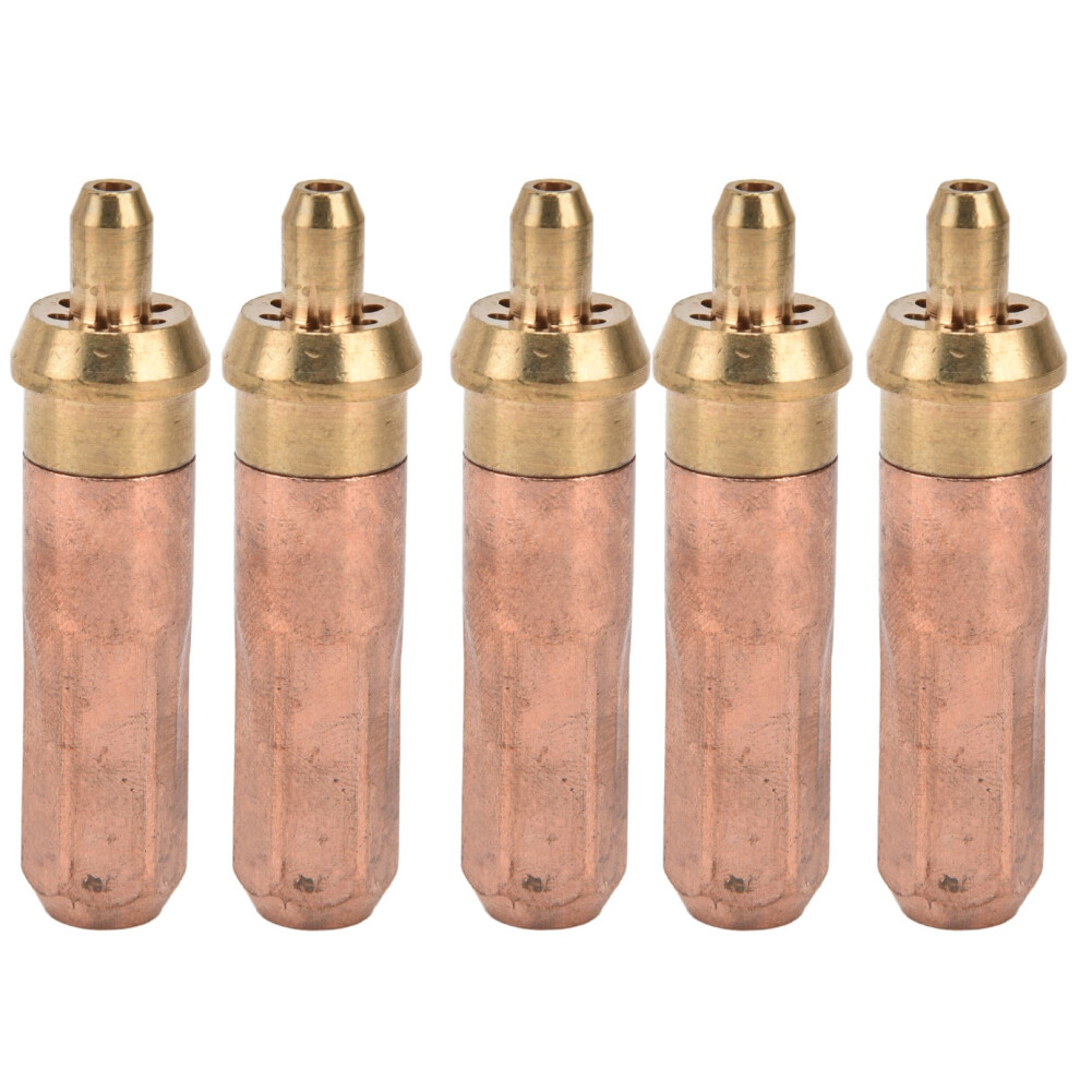 5Pcs Brass Copper Acetylene Cutting Torch Nozzle Set, 1.8Mm 8421357741880