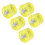 Yellow Rubber Hammer Head Set M8x1 Φ35mm Replacement Tips Soft Striking Tools 1