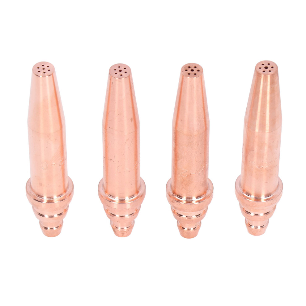 4Pcs Copper Isobaric Cutting Tips For Acetylene Gas Welding G02 Kit 7901357742007