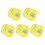 Yellow Rubber Hammer Head Set M8x1 Φ35mm Replacement Tips Soft Striking Tools 14