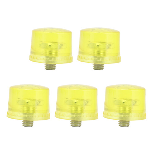 Yellow Rubber Hammer Head Set M8x1 Φ35mm Replacement Tips Soft Striking Tools 1