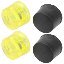 2 Set Rubber Mallet Tips Replacement for Dia 40mm Hammer Parts Black Yellow AU