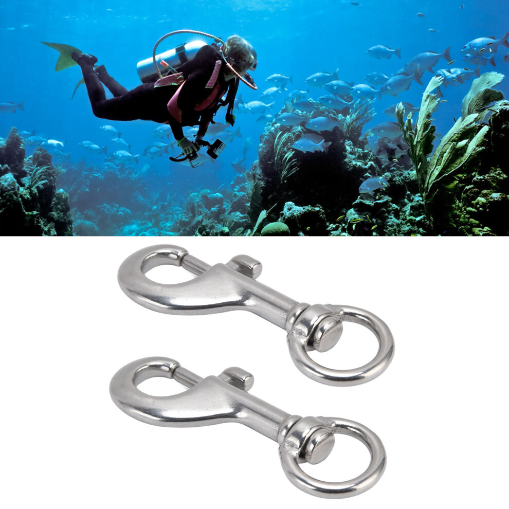 Stainless Steel 316 Snap Hook 87Mm - Safe Closure Marine Grade 8751357742014