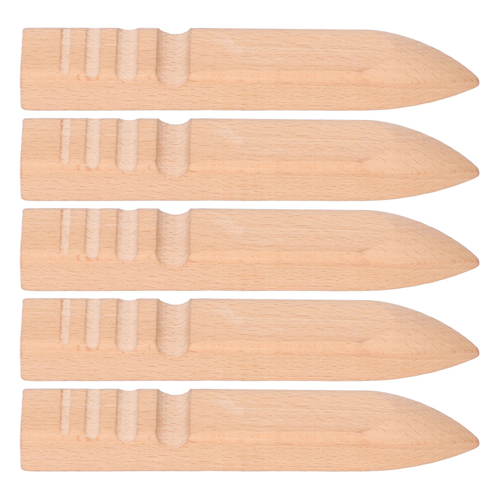 5Pcs Beech Leather Burnisher Set For Diy Carving & Polishing 4961357742325