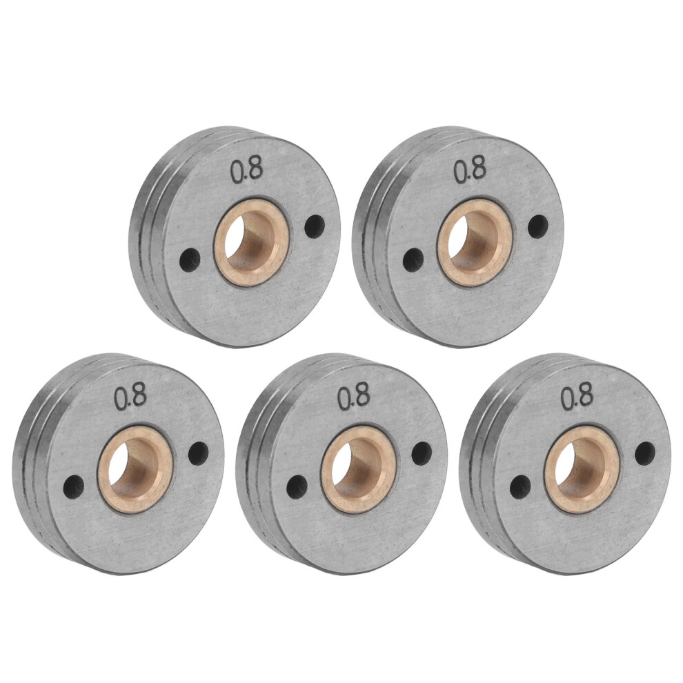 Sturdy Bearing Steel 5Pcs Wire Feed Rollers 0.8Â1.0Mm For Welders 4971357743109