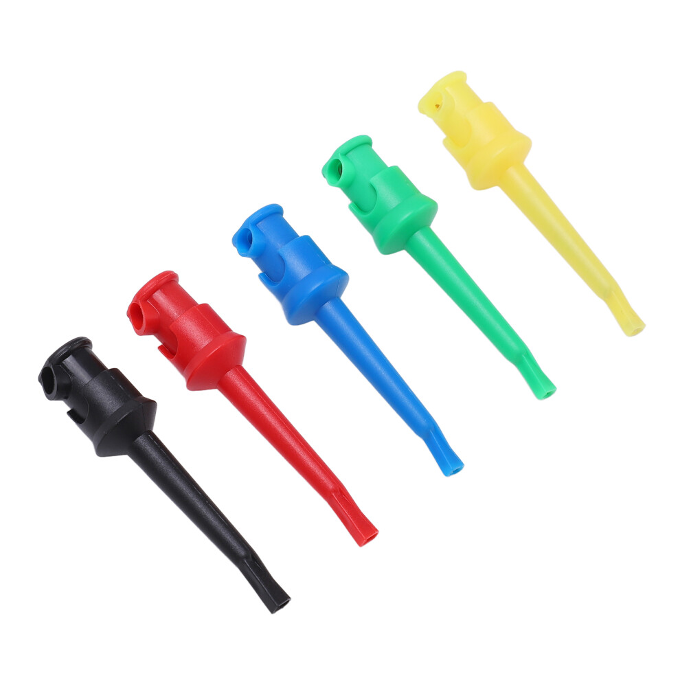 Test Hook Clip J.30007 5 Colors Abs Nickel Plated Brass Probes 9381357745723