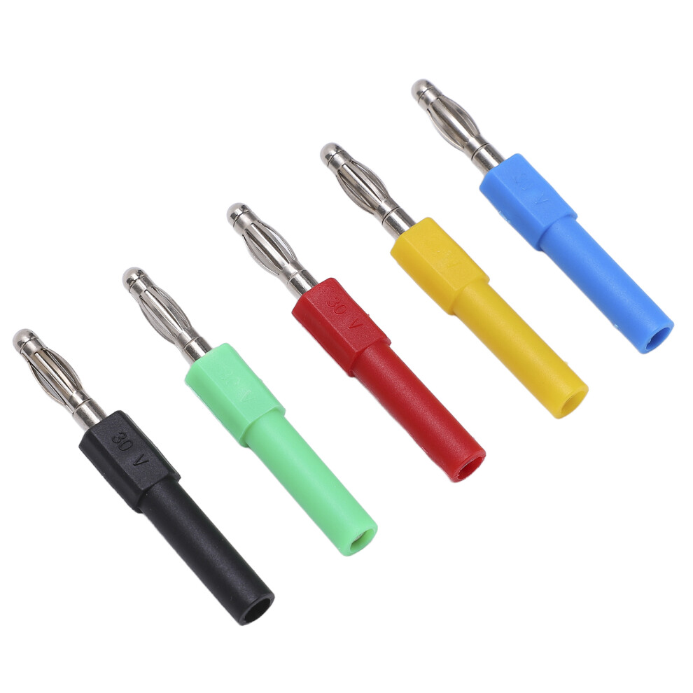 5Pcs J.20012 4Mm Male To 2Mm Female Banana Plug For Multimeter Adapter Set 7901357746159