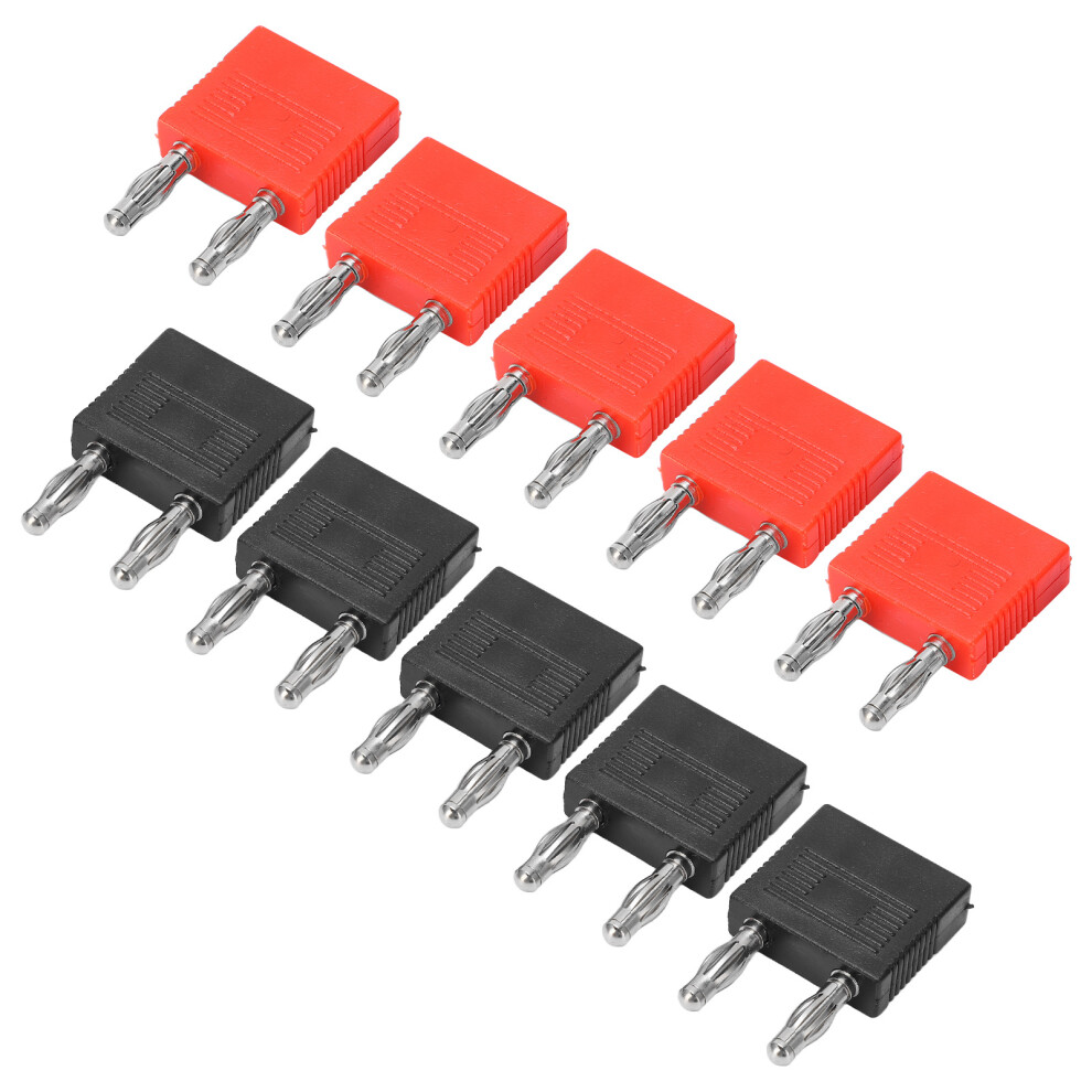 10Pcs Dual Banana Plug 4Mm 2-Way Strong Conductivity For Computers 4661357746711