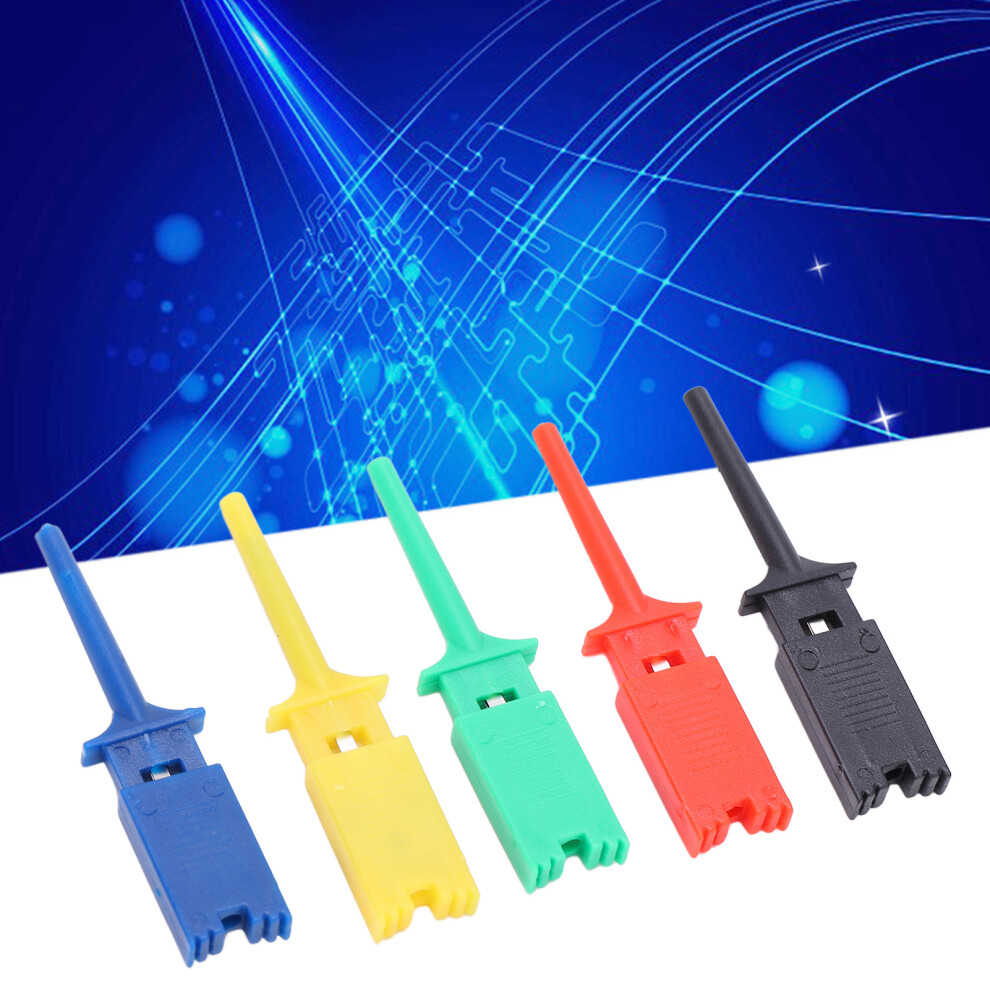 Flat Test Hook Clip Set For Accurate Circuit & Power Testing, Abs & Nickel 8121357746792