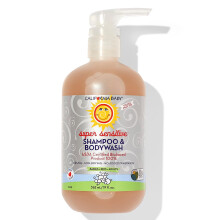 California Baby Super Sensitive Shampoo + Wasmiddel | 100% Plantaardig | Geurloos Voor Gevoelige Huid | Hypoallergeen | 562 mL