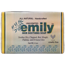 EMILY Sabonete Natural Sem Fragrância Para Pele Sensível, 4 OZ