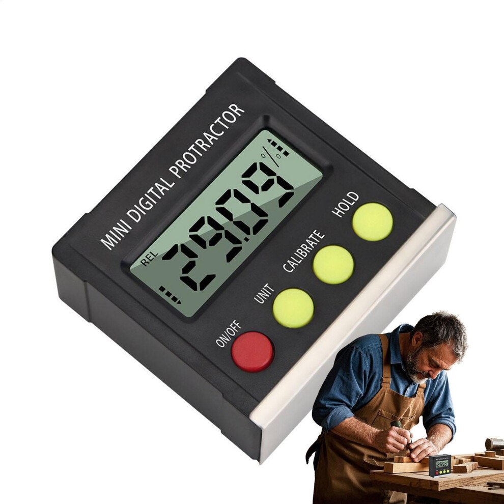 Digital Angle Finder Magnetic Measuring Tool Battery Operated Machinist Tools For Woodworking And Construction 9354506672324