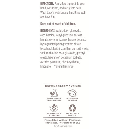 Burt's Bees Shampoo e Lavaggio Originale Baby Bee di Burt's Bees per Bambini - 12 oz 2