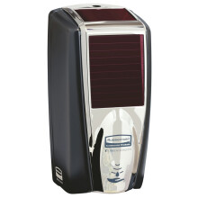 Rubbermaid Commercial Products AutoFoam LumeCel Dispensador de jabn y desinfectante para manos Negro/Cromo Sin pilas Funciona con luz interior M