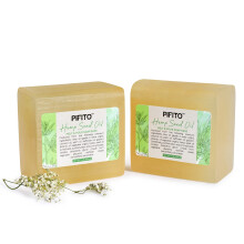 Pifito Hennepzaadolie Smelt- en gietzeepbasis (2 lb) Premium 100% natuurlijke glycerinezeepbasis Luxe benodigdheden voor het maken van zeep