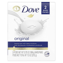 Dove Beauty Bar Delikatny środek do mycia skóry Original 3,75 oz - 2 ct