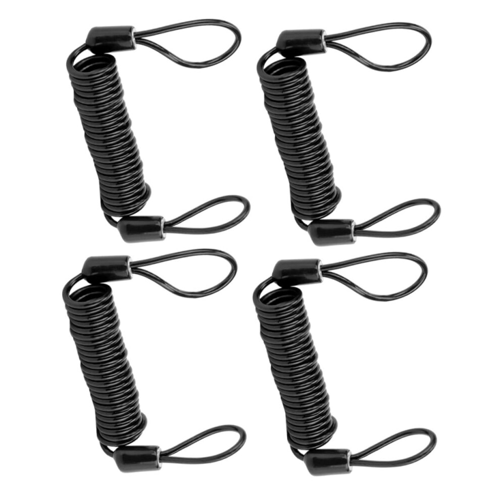 Theft Spring Rope 4-Piece For Motorcycle Helmet And Bike Security Lock Wire Steel Construction 9067246495190