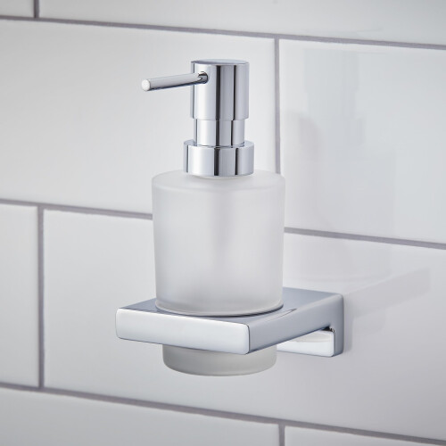 Hansgrohe Hansgrohe AddStoris Bathroom Liquid Soap Dispenser Chrome Wall Mounted Modern 1