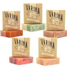 Varina Natural Aloe 1 Variety Bar Soap - Sk?nsom rensning for f?lsom hud Frugtig - 5 Pack - Oplev en sund og gl?dende hud