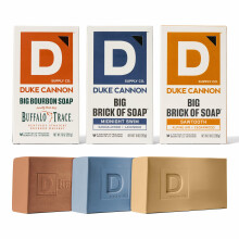 Duke Cannon Supply Co. Extra grote zeepbundel - Herenzeep met mannelijke geuren - Amerikaanse zeep - Alle huidtypes - Big Brick of Soap - Midnight Sw
