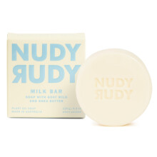 Nudy Rudy Milk Bar Gedem?lk S?be Puck lavet med organisk sheasm?r Triple Milled Bar Ingen skrappe ingredienser Alle hudtyper 4,2 oz Lavet i Austr