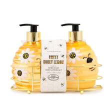 Simple Pleasures Beehive 2 Pack Sladk med a citron s vun tekutho mdla na ruce - Plastov novinka Dekorativn doplnovateln rucn pumpicky pro kuc