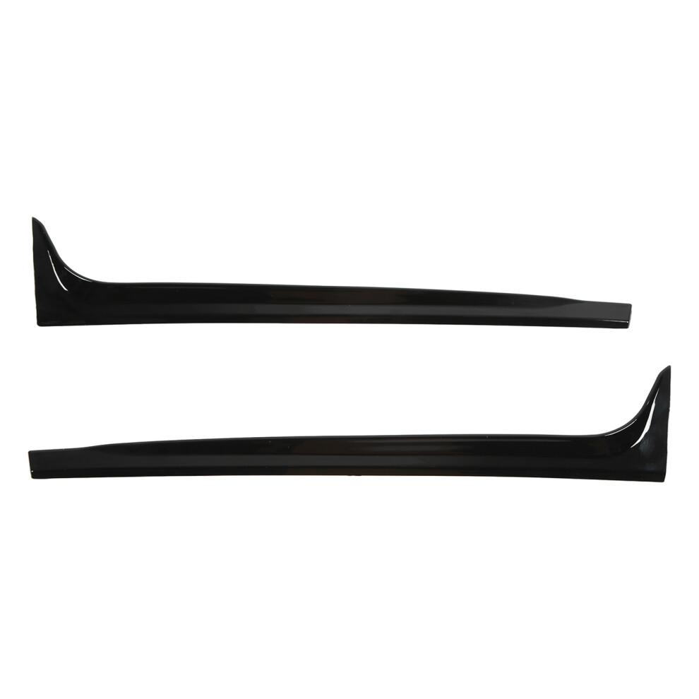 2Pcs Glossy Abs Rear Window Side Spoiler Cover Fit For Mk5 2011-2017 Black 8421357748094